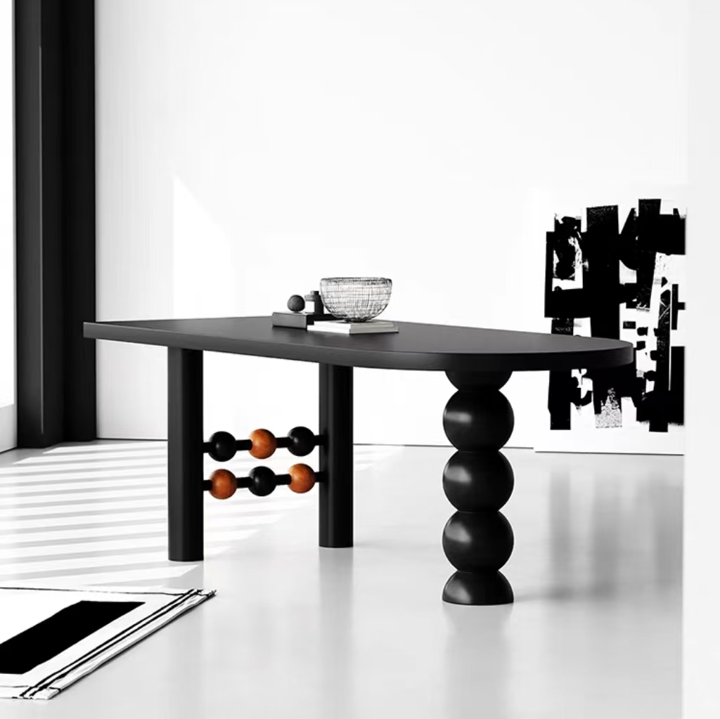 Gaoliang dining table Italian modern wood OEM/ODM (CZ191)