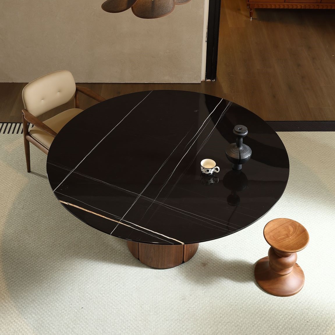 Gaoliang dining table modern Italian stone roundOEM/ODM (CZ24)