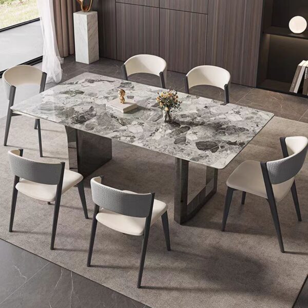 Gaoliang dining table set for 6 luxury modern OEM/ODM (CZ97)