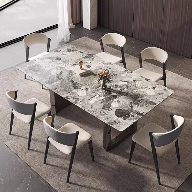 Gaoliang dining table set for 6 luxury modern OEM/ODM (CZ97)