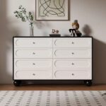 Gaoliang Sideboard Cabinet Modern Cream Six-drawer Dresser OEM/ODM (GZ144)