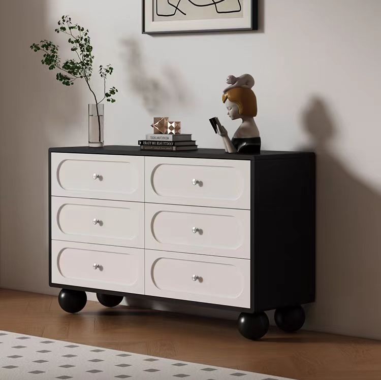 Gaoliang Sideboard Cabinet Modern Cream Six-drawer Dresser OEM/ODM (GZ144)