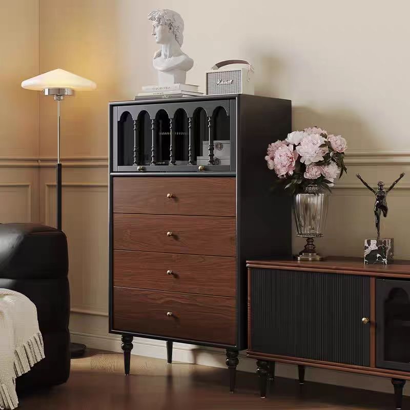 Gaoliang Sideboard Cabinet Ssolid Wooden Mid Century Style OEM/ODM(GZ69)