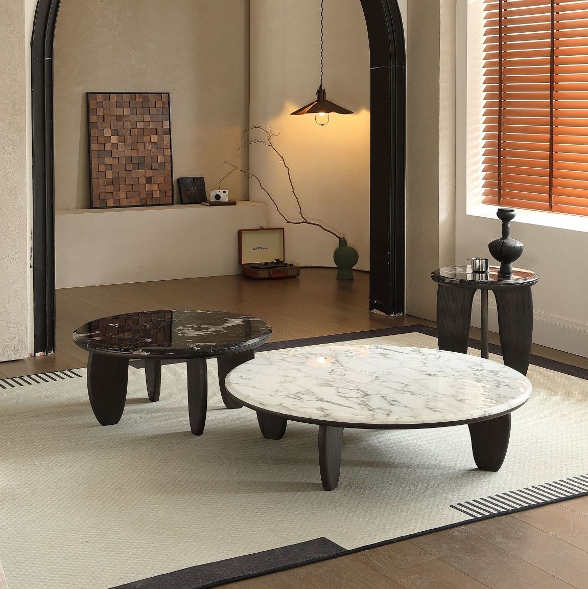 Gaoliang Coffee Table Marble For Living Room OEM/ODM (KF235)
