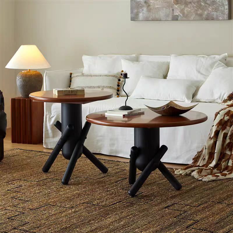 Gaoliang Coffee Table And Side Table Set Round OEM/ODM (KF283)