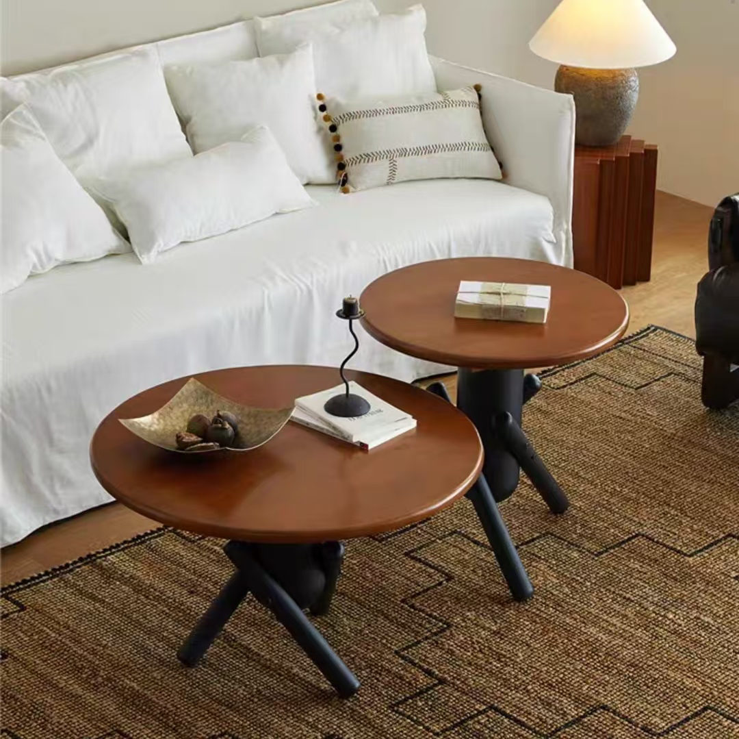 Gaoliang Coffee Table And Side Table Set Round OEM/ODM (KF283)