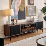 Gaoliang  solid wood TV cabinet medieval vintage with unique shape decoration OEM/ODM(KF284)