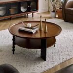 Gaoliang Coffee Table Round Wooden vintage OEM/ODM (KF285)