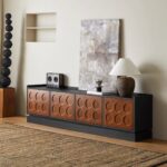Gaoliang Wooden TV Stands Modern Cabinet Storage OEM/ODM(KF287)