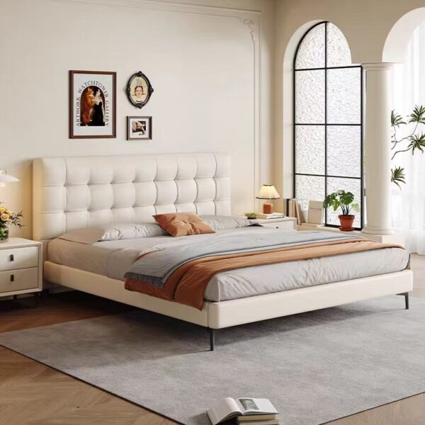 Gaoliang Bed Leather Wooden frame OEM/ODM (RC19)
