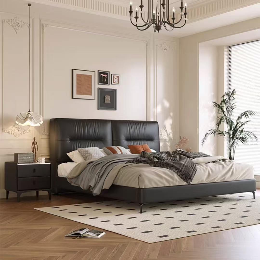 Gaoliang Bed High Quality Modern Leather OEM/ODM (RC22)