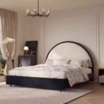 Gaoliang Bed Cream Circle Headboard OEM/ODM (RC25)