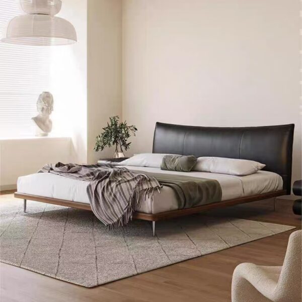 Gaoliang Bed Modern Minimalist Leather OEM/ODM (RC27)