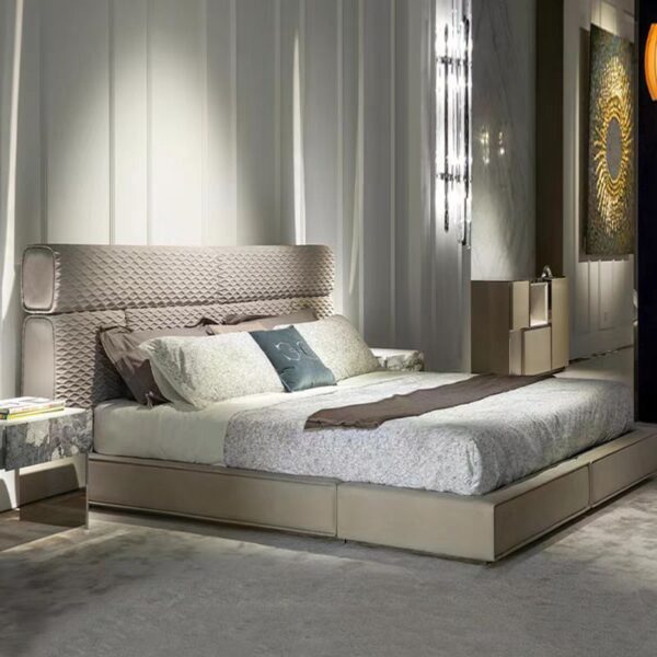 Gaoliang Bed Italian Luxury Minimalist OEM/ODM (RC33)