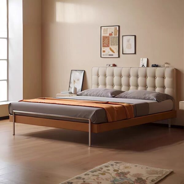 Gaoliang Bed Leather and Wooden frame OEM/ODM (RC36)