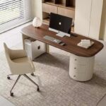 Gaoliang Office Desk French Modern Solid Wood Writing Desk OEM/ODM (SZ06)