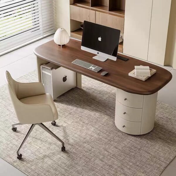 Gaoliang Office Desk French Modern Solid Wood Writing Desk OEM/ODM (SZ06)