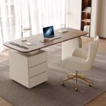 Gaoliang Office Desk With Drawers Modern Solid Wood Writing Desk OEM/ODM (SZ07)
