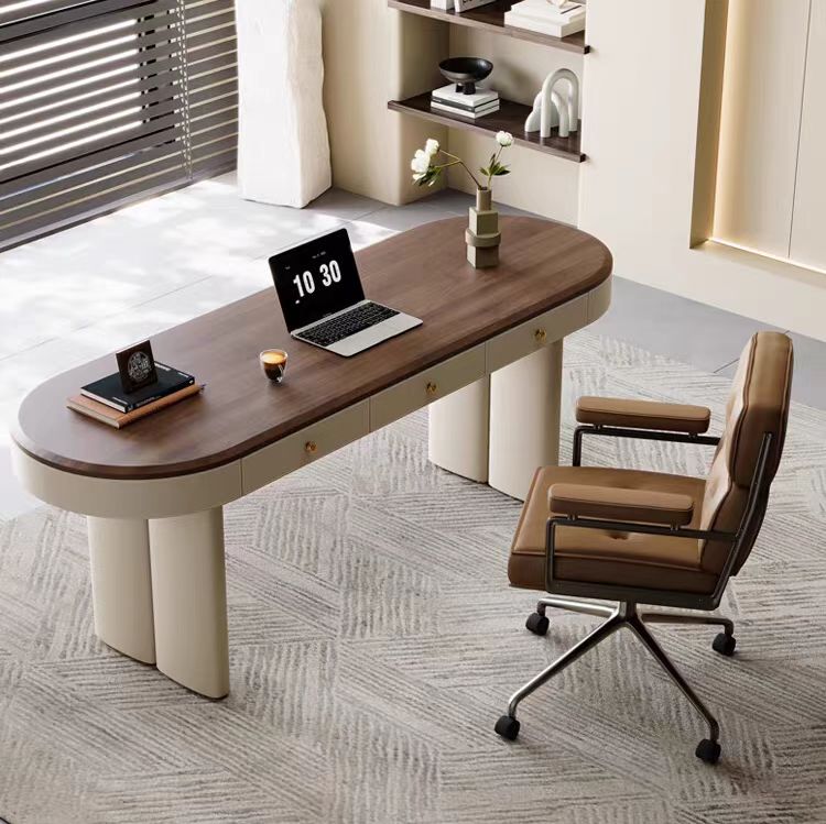 Gaoliang Office Desk Modern Solid Wood Home Office OEM/ODM (SZ10)