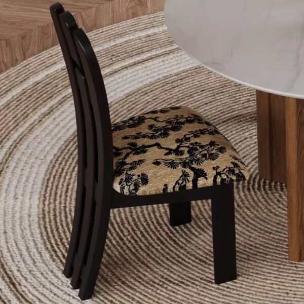 Gaoliang Dining Chair Solid Wood Leg Retro OEM/ODM (YZ191)