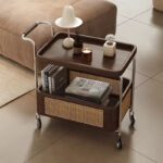 Gaoliang Side Table Retro Style Snack Storage For Living Room OEM/ODM (BJ87)