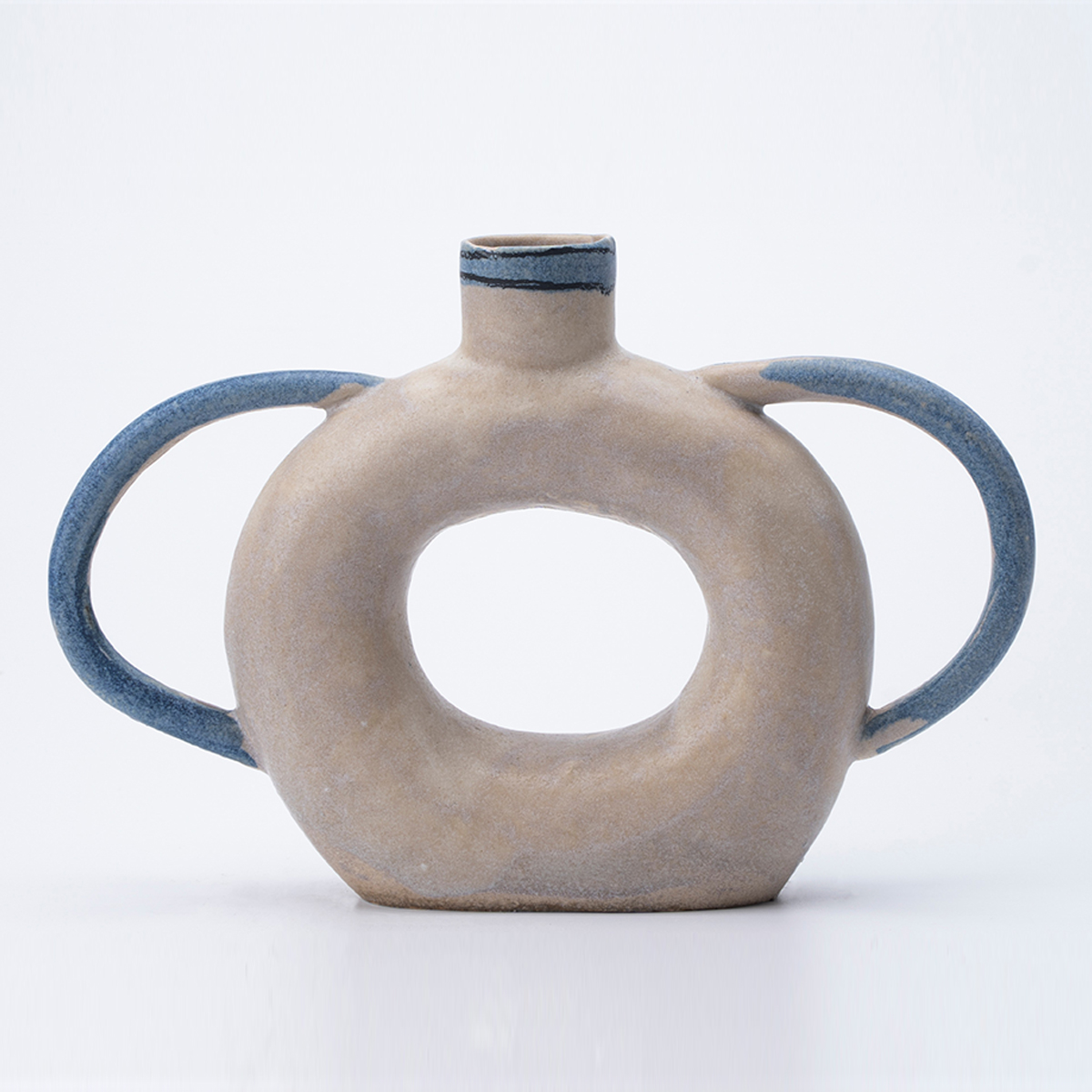 Gaoliang Ceramic Vase Modern Unique Plain Clay Handcrafted Vase OEM/ODM (CML148)