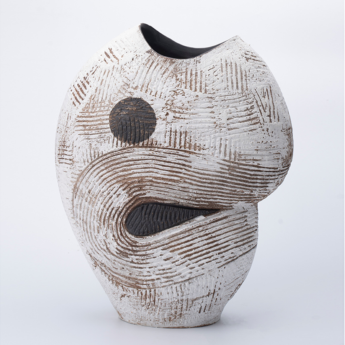Gaoliang Vases Ceramic White Decoration For Home Decoration (CML167)