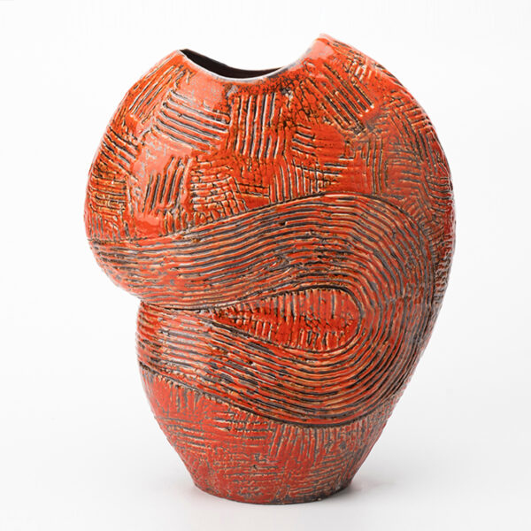 Gaoliang Ceramic Vases Red texture Flower Vases For Home Decor (CML201)