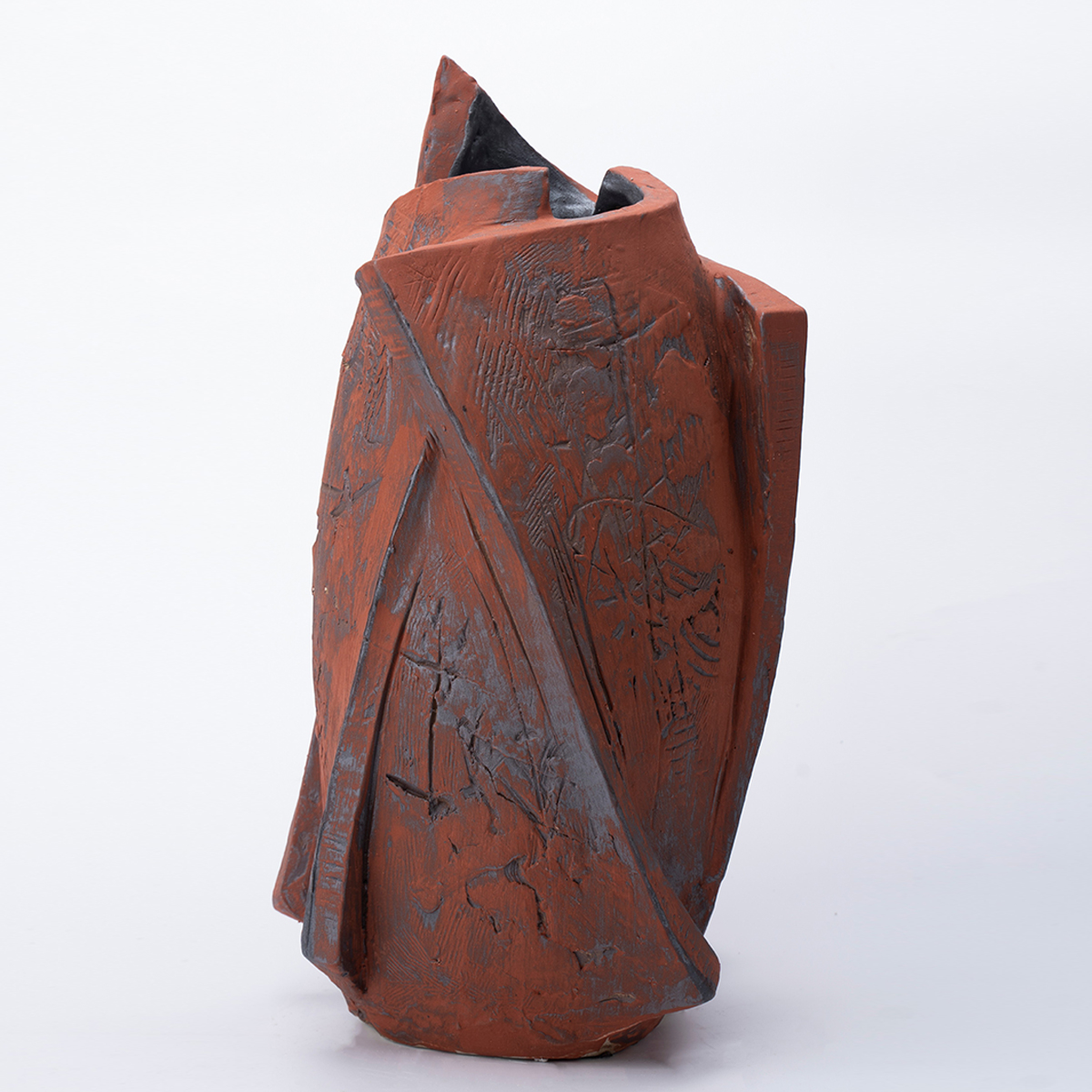 Gaoliang Vase Decor Factory Wholesale Modern Irregular Red Ceramic Vase OEM/ODM (CML223)