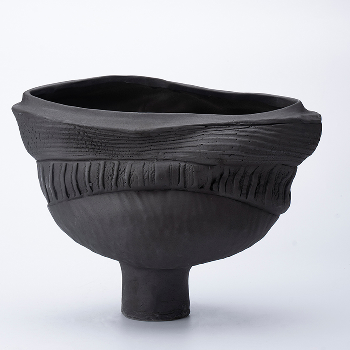 Gaoliang Ceramic Vases Black Matte Flower Vases For Home Decor (CML233)