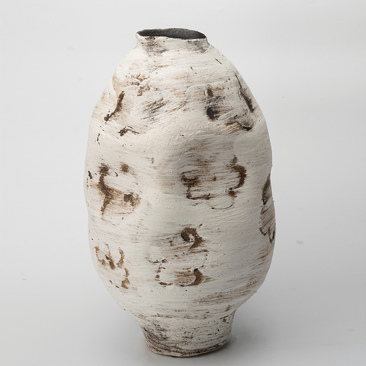 Gaoliang Vase Decor Modern Plain Handmade Clay Ceramic Vase OEM/ODM (CML243)