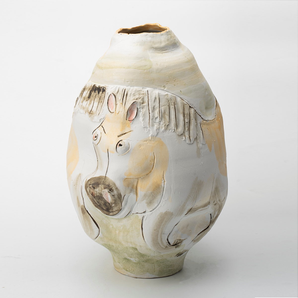 Gaoliang Vase Decor Designer Creative Handcrafted Ceramic Vase OEM/ODM (CML245)