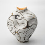 Gaoliang Porcelain Vases Spiral Painting Ceramic Vase OEM/ODM (CML251)