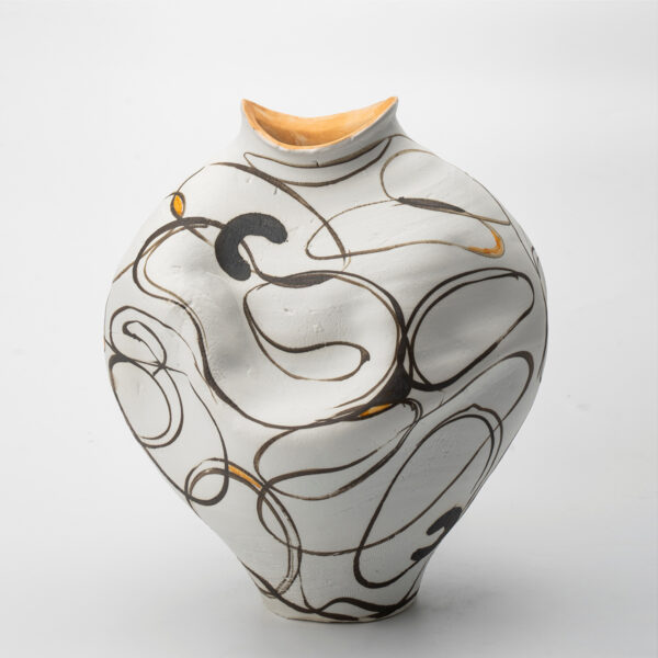 Gaoliang Porcelain Vases Spiral Painting Ceramic Vase OEM/ODM (CML251)