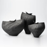 Gaoliang Flower Vases Creative Dark Black Home Accessories Vases OEM/ODM (CML363)