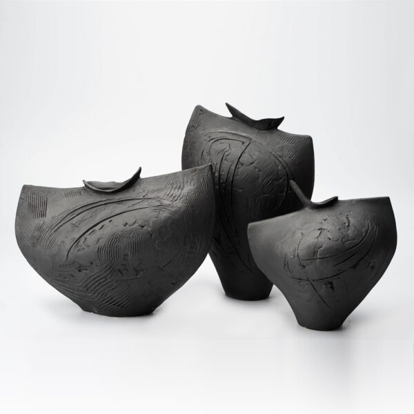 Gaoliang Flower Vases Creative Dark Black Home Accessories Vases OEM/ODM (CML363)