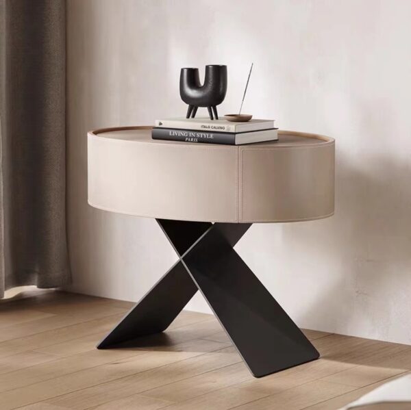 Gaoliang Nightstand Table Italian Minimalist Bedside Table OEM/ODM (NT09)