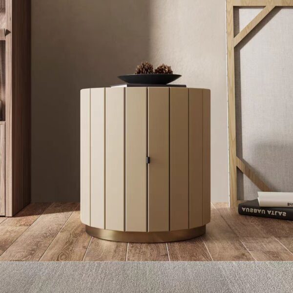 Gaoliang Nightstand Table Round Design Bedside Table OEM/ODM (NT11)
