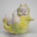 Gaoliang Ceramic Sculpture Irregular Shape Pottery For Home Decor (CMS73)