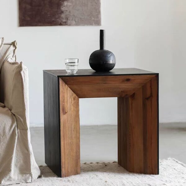 Gaoliang Side Table Square Wooden Table OEM/ODM (BJ92)