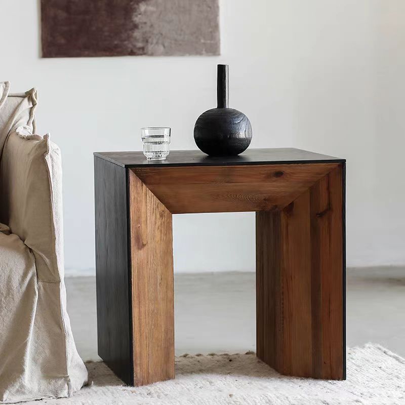 Gaoliang Side Table Square Wooden Table OEM/ODM (BJ92)