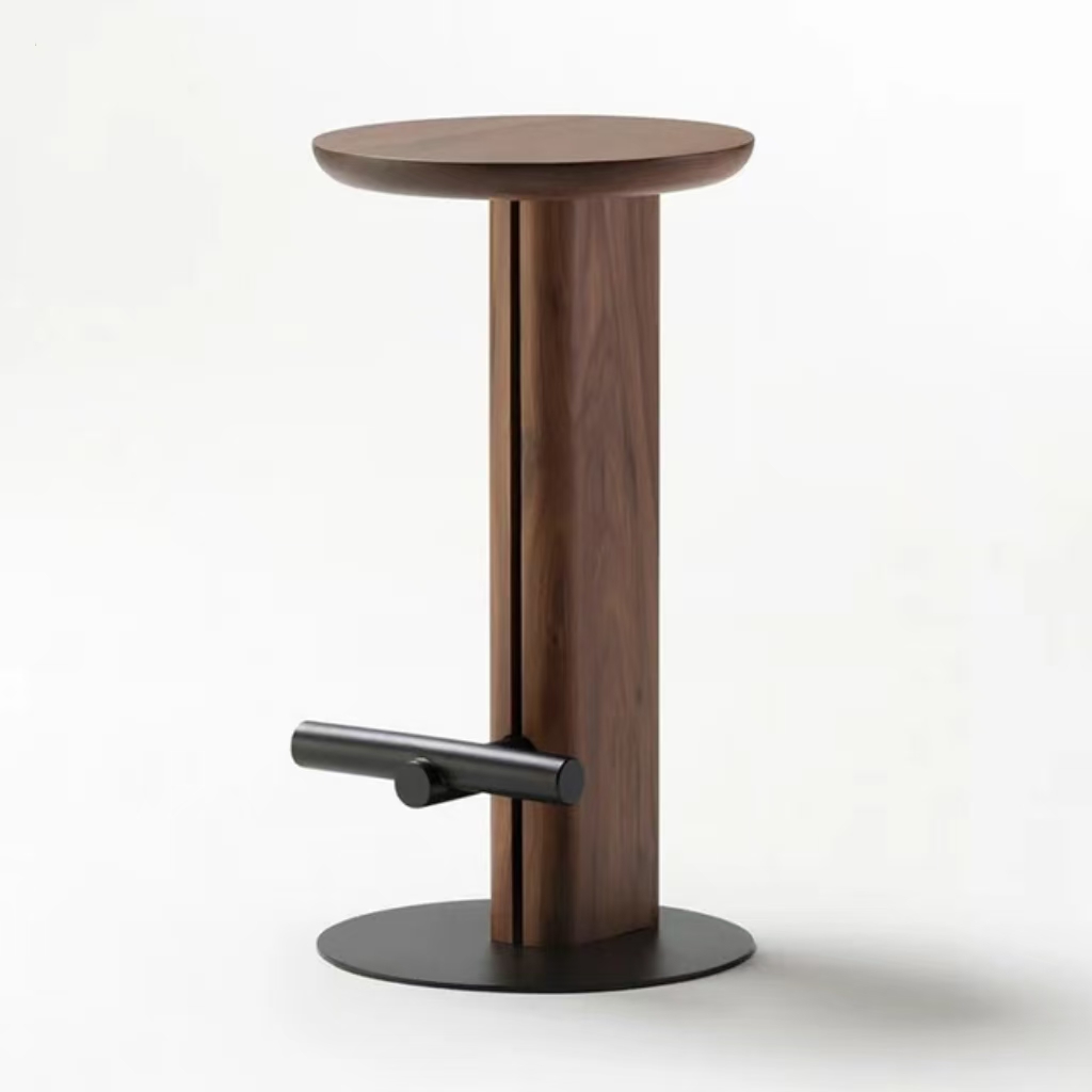 Gaoliang Bar Stool Chair Wooden Modern Nordic For Kitchen OEM/ODM (BY02)