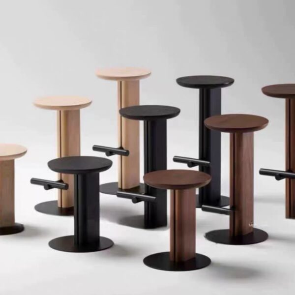 Gaoliang Bar Stool Chair Wooden Modern Nordic For Kitchen OEM/ODM (BY02)