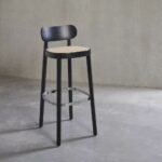 Gaoliang Bar Chair Stool Wood Rattan Nordic Style OEM/ODM (BY09)