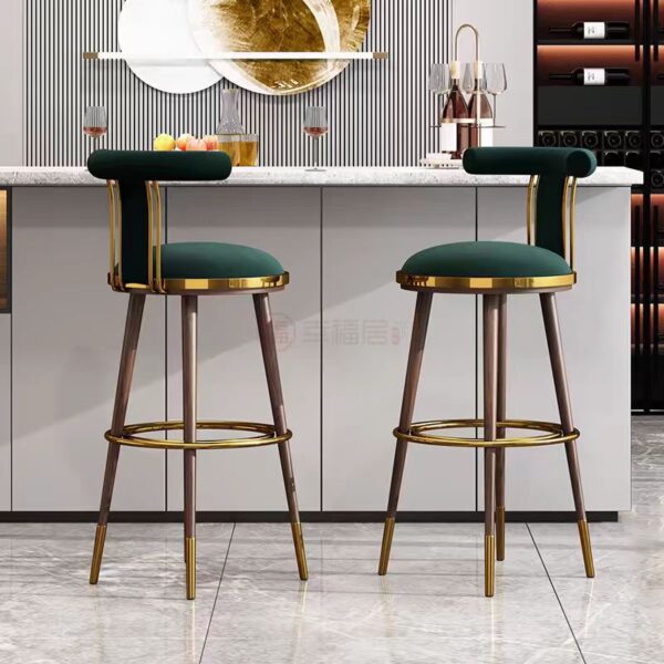 Gaoliang Bar Chair High Back For Kitchen OEM/ODM (BY12)