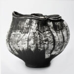 Gaoliang Ceramic Vase Black and White Tabletop Flower Vase OEM/ODM (CML16)