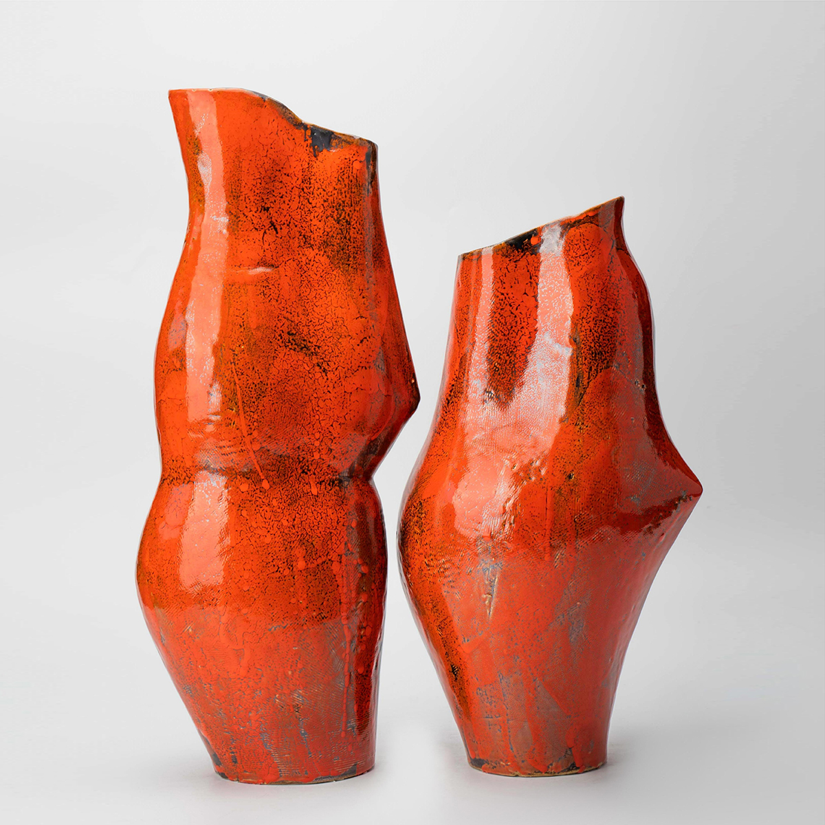 Gaoliang Vase Decor Modern Bright Red Flower Vase OEM/ODM (CML371)
