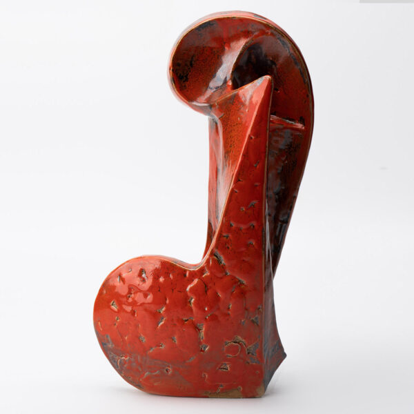 Gaoliang Ceramic Vases lrregular Red Flower Vases (CML374)