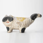 Gaoliang Ceramic Sculpture Contemporary Calico Cat Ornament (CMS02)