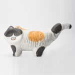 Gaoliang Ceramic Sculpture Unique Calico Cat For Home Decoration (CMS06)